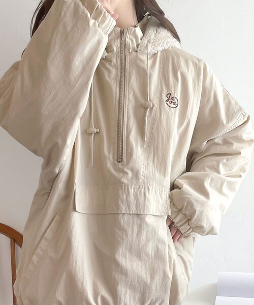 クラシカルエルフ（Classical Elf）/《Javaジャバコラボ》フード付 ボア切替え中綿裏キルティングサイドスリット ビッグPO