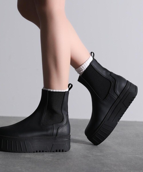 クラシカルエルフ（Classical Elf）/《JaVaジャバ コラボ》秋冬のトレンドアイテム！厚底ソールサイドゴアチェルシーブーツ