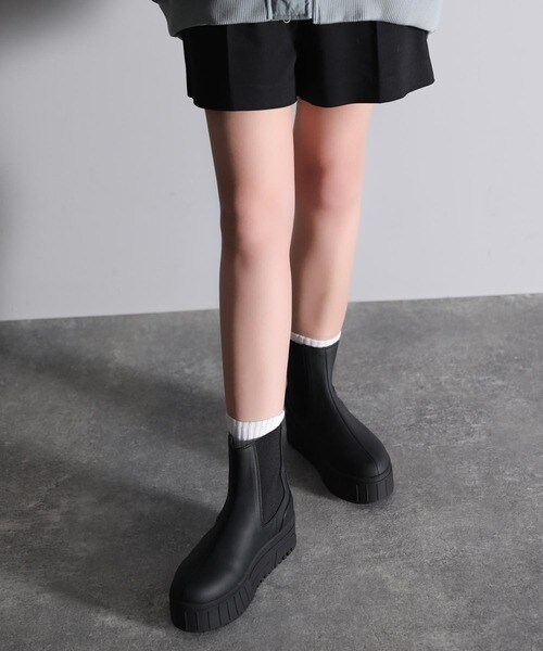 クラシカルエルフ（Classical Elf）/《JaVaジャバ コラボ》秋冬のトレンドアイテム！厚底ソールサイドゴアチェルシーブーツ