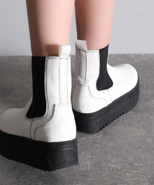 クラシカルエルフ（Classical Elf）/《JaVaジャバ コラボ》秋冬のトレンドアイテム！厚底ソールサイドゴアチェルシーブーツ