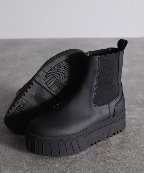 クラシカルエルフ（Classical Elf）/《JaVaジャバ コラボ》秋冬のトレンドアイテム！厚底ソールサイドゴアチェルシーブーツ