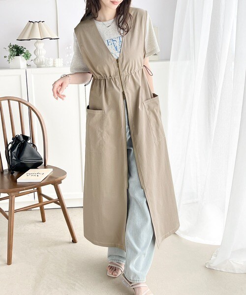 クラシカルエルフ（Classical Elf）/ジレとしてもワンピとしても使える！2way配色ステッチダブルジップジレワンピの通販は 5,399円