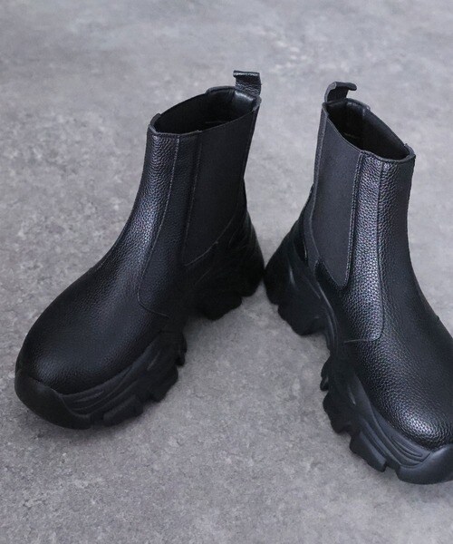 クラシカルエルフ（Classical Elf）/《JAVAジャバコラボ》足元からお洒落を楽しむ！厚底ソールサイドゴアショートブーツ