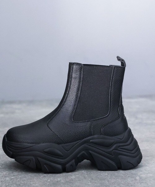 クラシカルエルフ（Classical Elf）/《JAVAジャバコラボ》足元からお洒落を楽しむ！厚底ソールサイドゴアショートブーツ