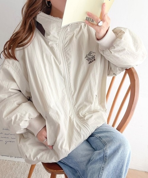 クラシカルエルフ（Classical Elf）/《Javaジャバコラボ》ヴィンテージライクな配色。JAVAマウンテン刺繍ジップアップブルゾン