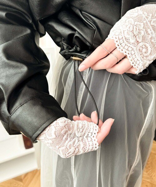 クラシカルエルフ（Classical Elf）/《Javaジャバコラボ》洗練された大人スタイル。ショート丈リブタートルフェイクレザージャケット