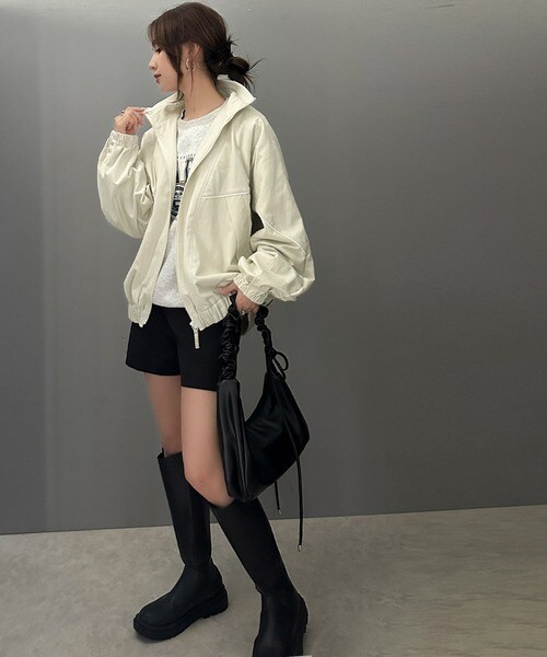 クラシカルエルフ（Classical Elf）/《JaVa ジャバコラボ》大人のスポーツMIX。綿100％配色パイピングスタンド衿ブルゾン