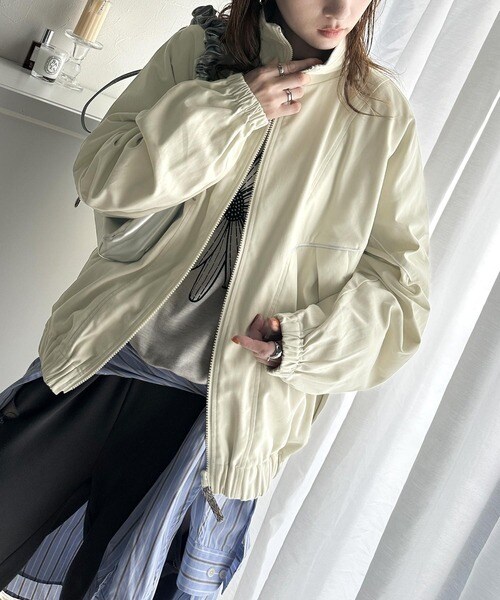 クラシカルエルフ（Classical Elf）/《JaVa ジャバコラボ》大人のスポーツMIX。綿100％配色パイピングスタンド衿ブルゾン