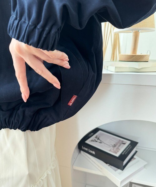 クラシカルエルフ（Classical Elf）/《JaVa ジャバコラボ》大人のスポーツMIX。綿100％配色パイピングスタンド衿ブルゾン