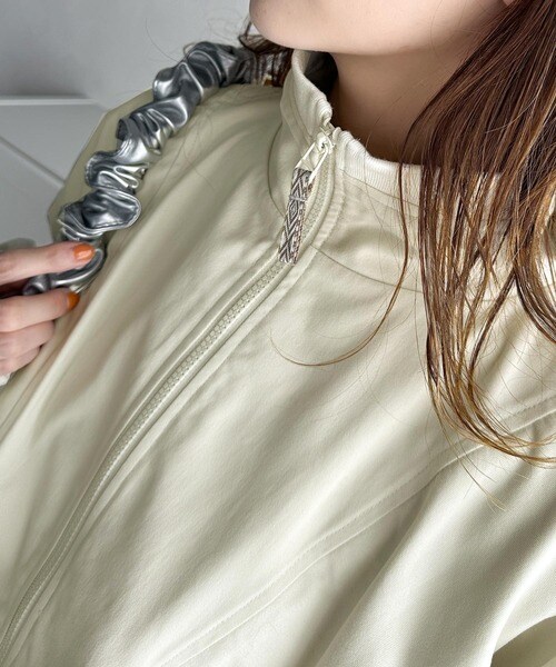 クラシカルエルフ（Classical Elf）/《JaVa ジャバコラボ》大人のスポーツMIX。綿100％配色パイピングスタンド衿ブルゾン