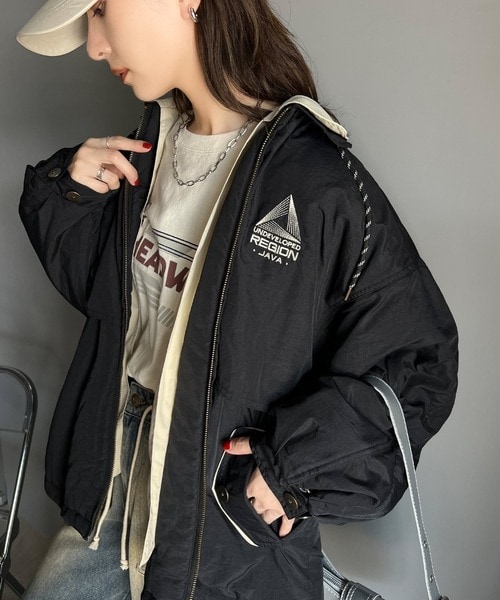 クラシカルエルフ（Classical Elf）/《Javaジャバコラボ》こだわり配色でスポーツMIXコーデが叶う。胸刺繍×襟配色ブルゾン