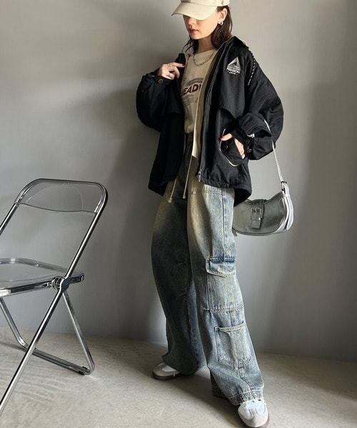 クラシカルエルフ（Classical Elf）/《Javaジャバコラボ》こだわり配色でスポーツMIXコーデが叶う。胸刺繍×襟配色ブルゾン