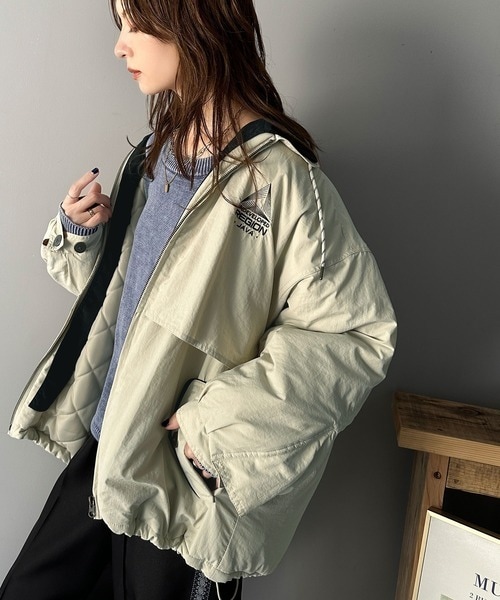 クラシカルエルフ（Classical Elf）/《Javaジャバコラボ》こだわり配色でスポーツMIXコーデが叶う。胸刺繍×襟配色ブルゾン