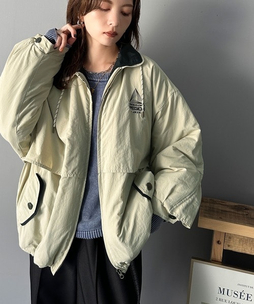 クラシカルエルフ（Classical Elf）/《Javaジャバコラボ》こだわり配色でスポーツMIXコーデが叶う。胸刺繍×襟配色ブルゾン