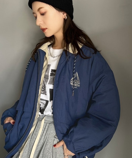 クラシカルエルフ（Classical Elf）/《Javaジャバコラボ》こだわり配色でスポーツMIXコーデが叶う。胸刺繍×襟配色ブルゾン