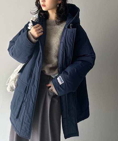 クラシカルエルフ（Classical Elf）/《Javaジャバコラボ》カジュアル派もキレイめ派も注目。bigポケットフード付き中綿ブルゾン