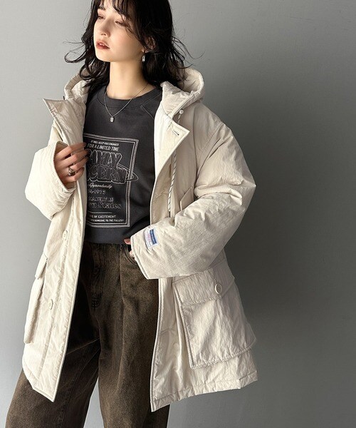 クラシカルエルフ（Classical Elf）/《Javaジャバコラボ》カジュアル派もキレイめ派も注目。bigポケットフード付き中綿ブルゾン