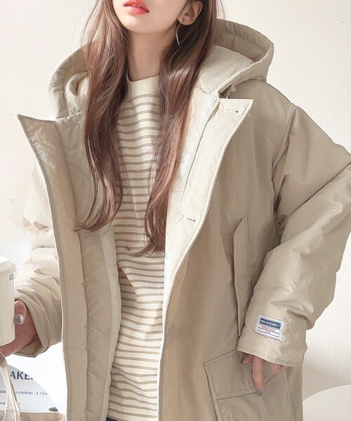 クラシカルエルフ（Classical Elf）/《Javaジャバコラボ》カジュアル派もキレイめ派も注目。bigポケットフード付き中綿ブルゾン