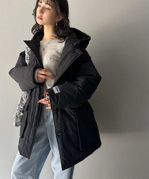 クラシカルエルフ（Classical Elf）/《Javaジャバコラボ》カジュアル派もキレイめ派も注目。bigポケットフード付き中綿ブルゾン