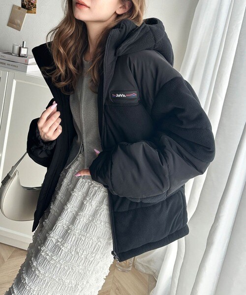 クラシカルエルフ（Classical Elf）/《Javaジャバコラボ》こなれ感をプラス。フリース異素材ドッキング中綿アウター