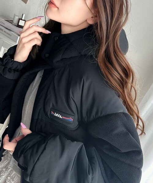 クラシカルエルフ（Classical Elf）/《Javaジャバコラボ》こなれ感をプラス。フリース異素材ドッキング中綿アウター