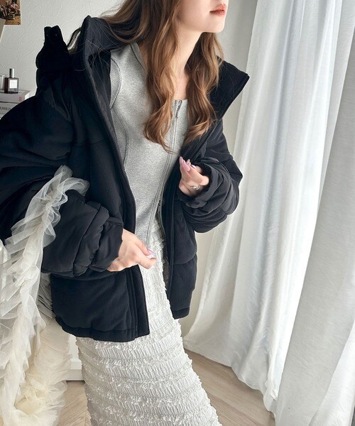 クラシカルエルフ（Classical Elf）/《Javaジャバコラボ》こなれ感をプラス。フリース異素材ドッキング中綿アウター