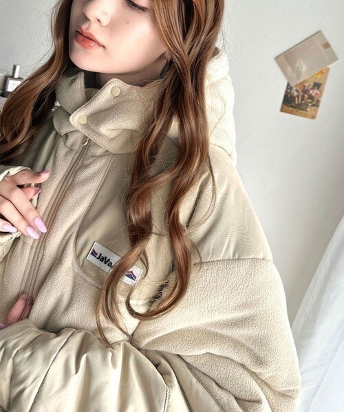 クラシカルエルフ（Classical Elf）/《Javaジャバコラボ》こなれ感をプラス。フリース異素材ドッキング中綿アウター