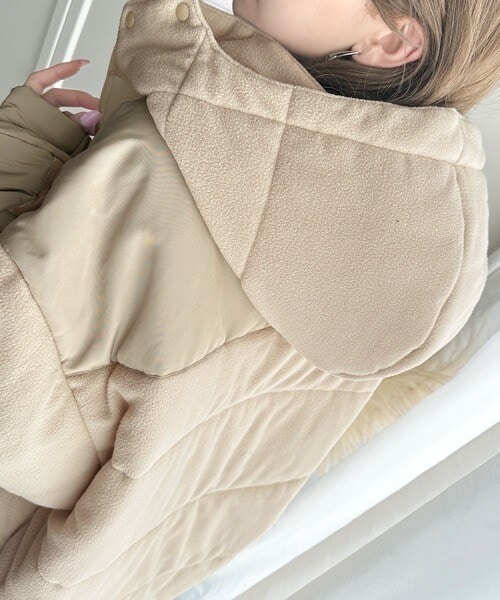 クラシカルエルフ（Classical Elf）/《Javaジャバコラボ》こなれ感をプラス。フリース異素材ドッキング中綿アウター