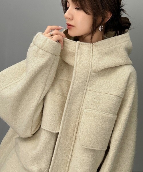 クラシカルエルフ（Classical Elf）/《JaVa ジャバコラボ》大人の高見えカジュアル。テディシャギービッグフードブルゾン