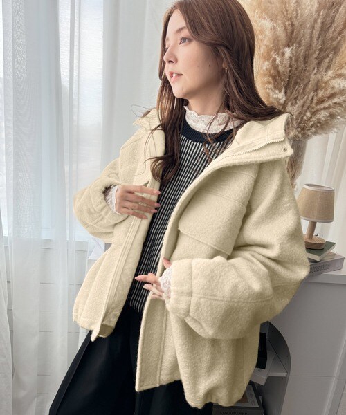 クラシカルエルフ（Classical Elf）/《JaVa ジャバコラボ》大人の高見えカジュアル。テディシャギービッグフードブルゾン