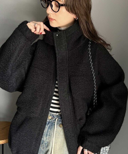 クラシカルエルフ（Classical Elf）/《JaVa ジャバコラボ》大人の高見えカジュアル。テディシャギービッグフードブルゾン