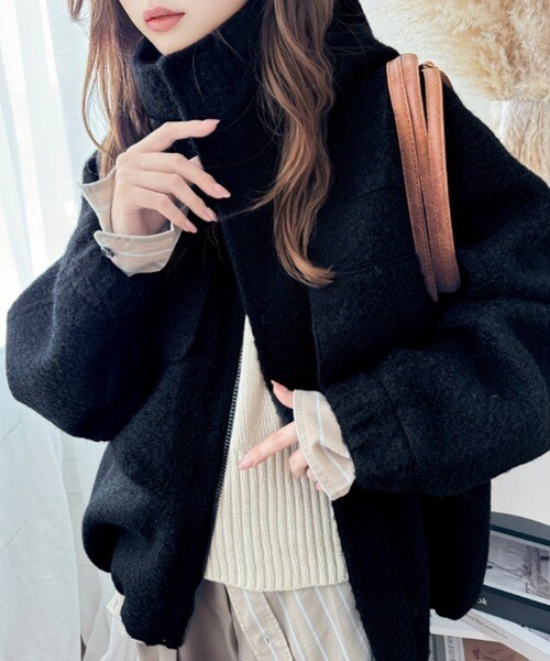 クラシカルエルフ（Classical Elf）/《JaVa ジャバコラボ》大人の高見えカジュアル。テディシャギービッグフードブルゾン