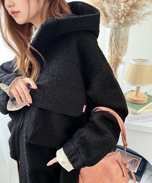 クラシカルエルフ（Classical Elf）/《JaVa ジャバコラボ》大人の高見えカジュアル。テディシャギービッグフードブルゾン