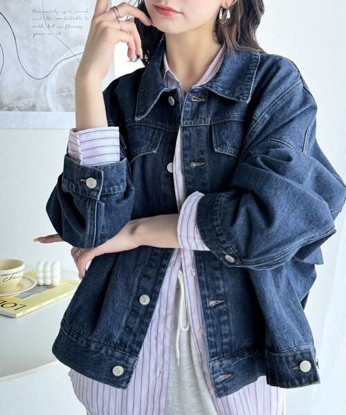 クラシカルエルフ（Classical Elf）/《Javaジャバコラボ》羽織るだけでこなれ見え。コクーンシルエットビッグGジャン