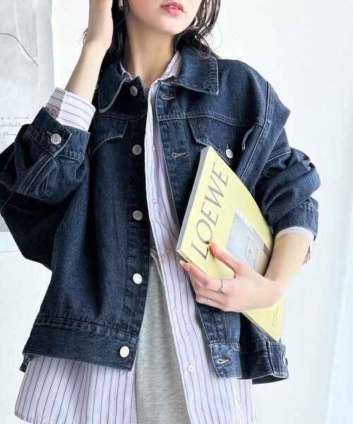 クラシカルエルフ（Classical Elf）/《Javaジャバコラボ》羽織るだけでこなれ見え。コクーンシルエットビッグGジャン