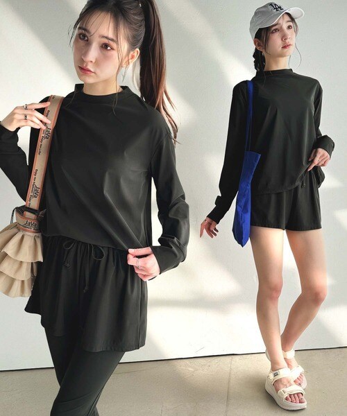 クラシカルエルフ（Classical Elf）/【接触冷感】《JaVaジャバコラボ》UVカット＆遮熱機能付き♪ラッシュガード5点セット