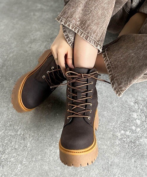 クラシカルエルフ（Classical Elf）/《JaVaジャバコラボ》ボリューム感でスタイルアップを叶える♪ヌバック調素材７ホール撥水加工ブーツ