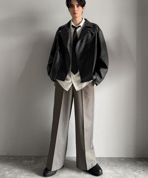 クラシカルエルフ（Classical Elf）/秋冬新作《JaVaジャバコラボ》甘さ控えめ、無敵の女っぽさ。フェイクレザーダブルライダースジャケ…