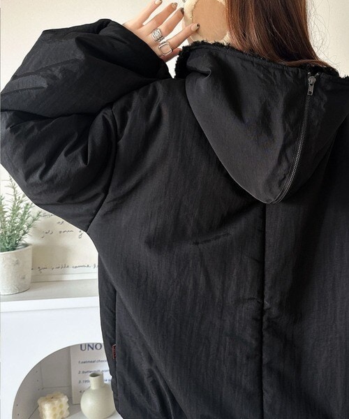 クラシカルエルフ（Classical Elf）/25AW新作《JaVaコラボ》セーラー風カラーがあざとい。中綿バルーンシルエットブルゾン（長袖）