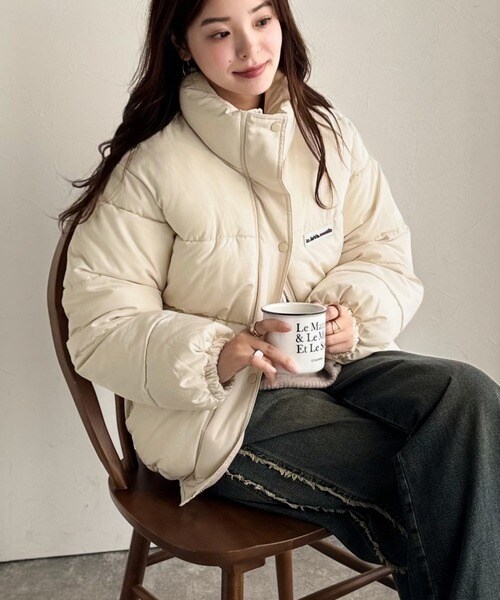 クラシカルエルフ（Classical Elf）/2025AW新作《JaVaコラボ》トレンド感も暖かさも叶える。ショート丈スタンドネック中綿ジャケット