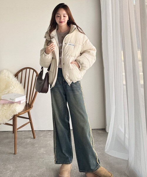 クラシカルエルフ（Classical Elf）/2025AW新作《JaVaコラボ》トレンド感も暖かさも叶える。ショート丈スタンドネック中綿ジャケット