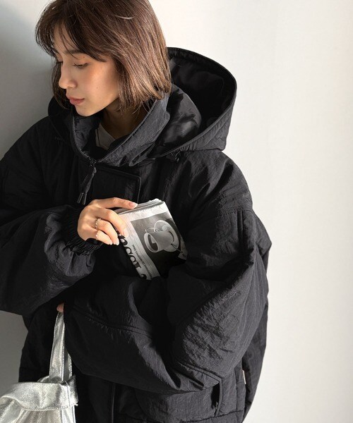 クラシカルエルフ（Classical Elf）/《JaVaジャバコラボ》ボリュームシルエット、今年の主役アウター。フード付き中綿モンスターブルゾン