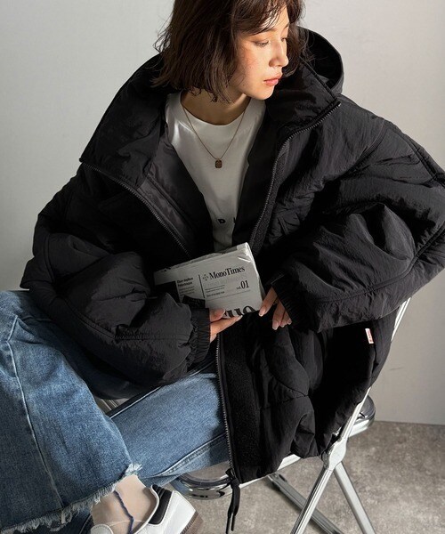 クラシカルエルフ（Classical Elf）/《JaVaジャバコラボ》ボリュームシルエット、今年の主役アウター。フード付き中綿モンスターブルゾン