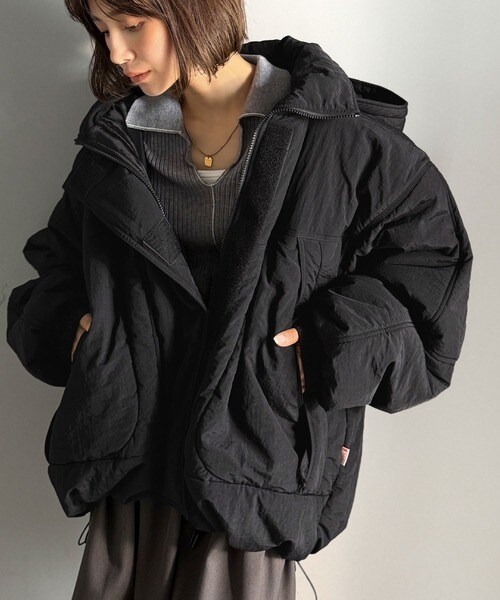 クラシカルエルフ（Classical Elf）/《JaVaジャバコラボ》ボリュームシルエット、今年の主役アウター。フード付き中綿モンスターブルゾン