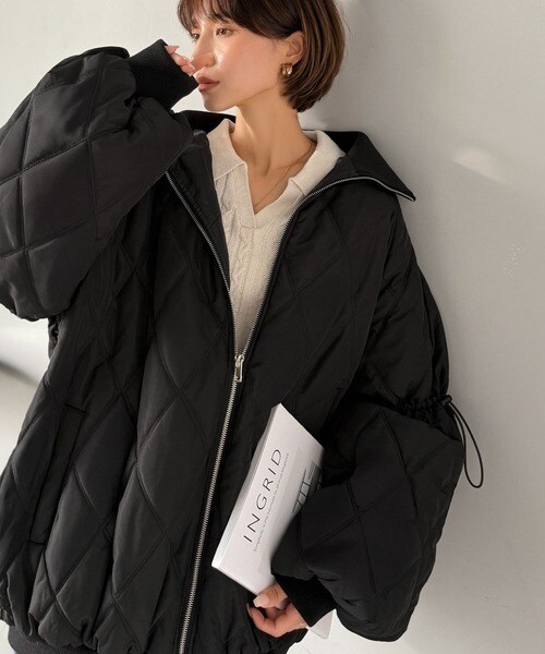 クラシカルエルフ（Classical Elf）/25AW新作《JaVaジャバコラボ》大人カジュアルの主役。ダブルキルティング袖ドロスト中綿ジャケット