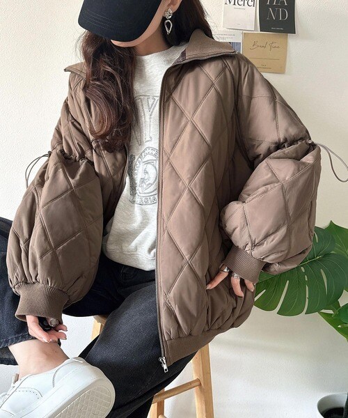 クラシカルエルフ（Classical Elf）/25AW新作《JaVaジャバコラボ》大人カジュアルの主役。ダブルキルティング袖ドロスト中綿ジャケット