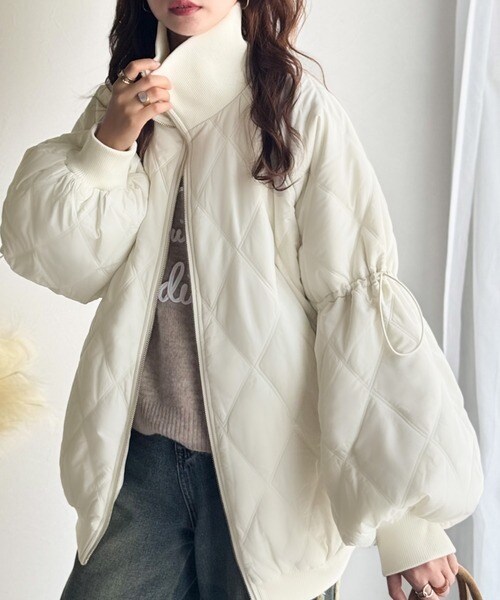 クラシカルエルフ（Classical Elf）/25AW新作《JaVaジャバコラボ》大人カジュアルの主役。ダブルキルティング袖ドロスト中綿ジャケット