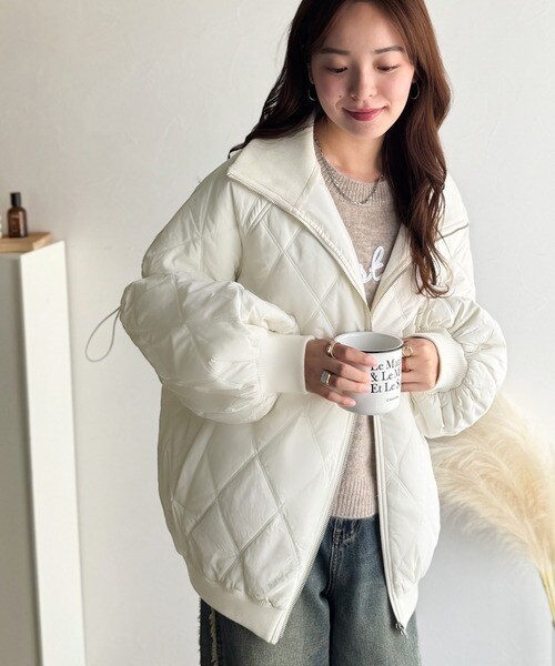 クラシカルエルフ（Classical Elf）/25AW新作《JaVaジャバコラボ》大人カジュアルの主役。ダブルキルティング袖ドロスト中綿ジャケット