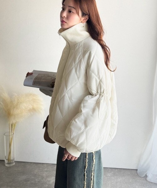 クラシカルエルフ（Classical Elf）/25AW新作《JaVaジャバコラボ》大人カジュアルの主役。ダブルキルティング袖ドロスト中綿ジャケット