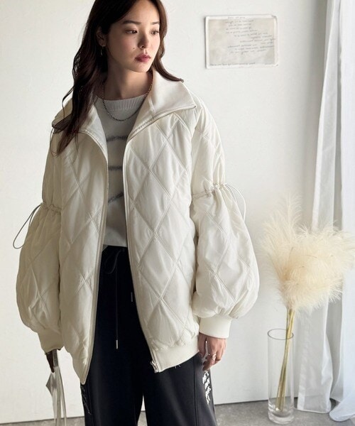 クラシカルエルフ（Classical Elf）/25AW新作《JaVaジャバコラボ》大人カジュアルの主役。ダブルキルティング袖ドロスト中綿ジャケット